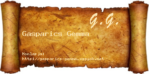 Gasparics Gemma névjegykártya